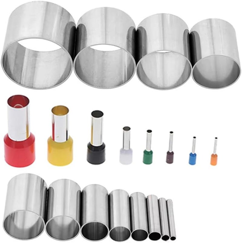 URIMPAVIDO 20PCS Stainless Steel Clay Cutter Round Circle Shape Cutter Ceramics Dotting Baking Ring Mold Cutter for Polymer Clay Pottery Handmade DIY Craft (20) - Image 1